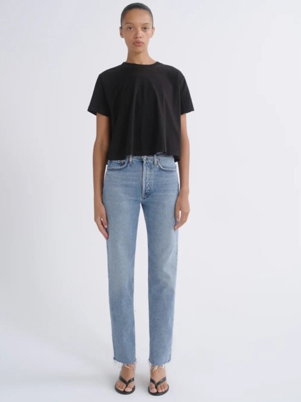 AGOLDE Lana Mid Rise Straight Jeans in Sway Size 26